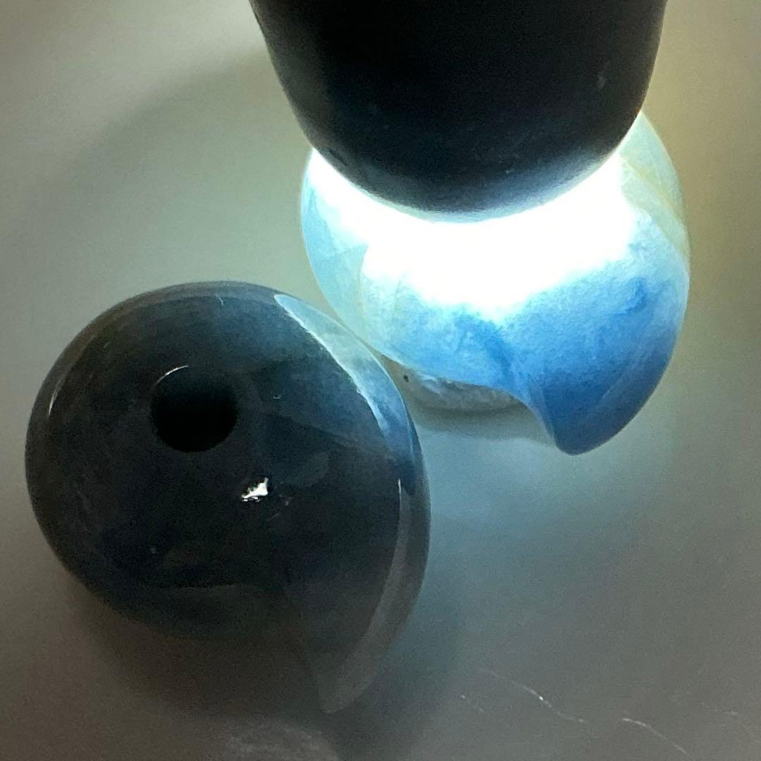 【専用】コン沢翡翠　ミニ勾玉2個