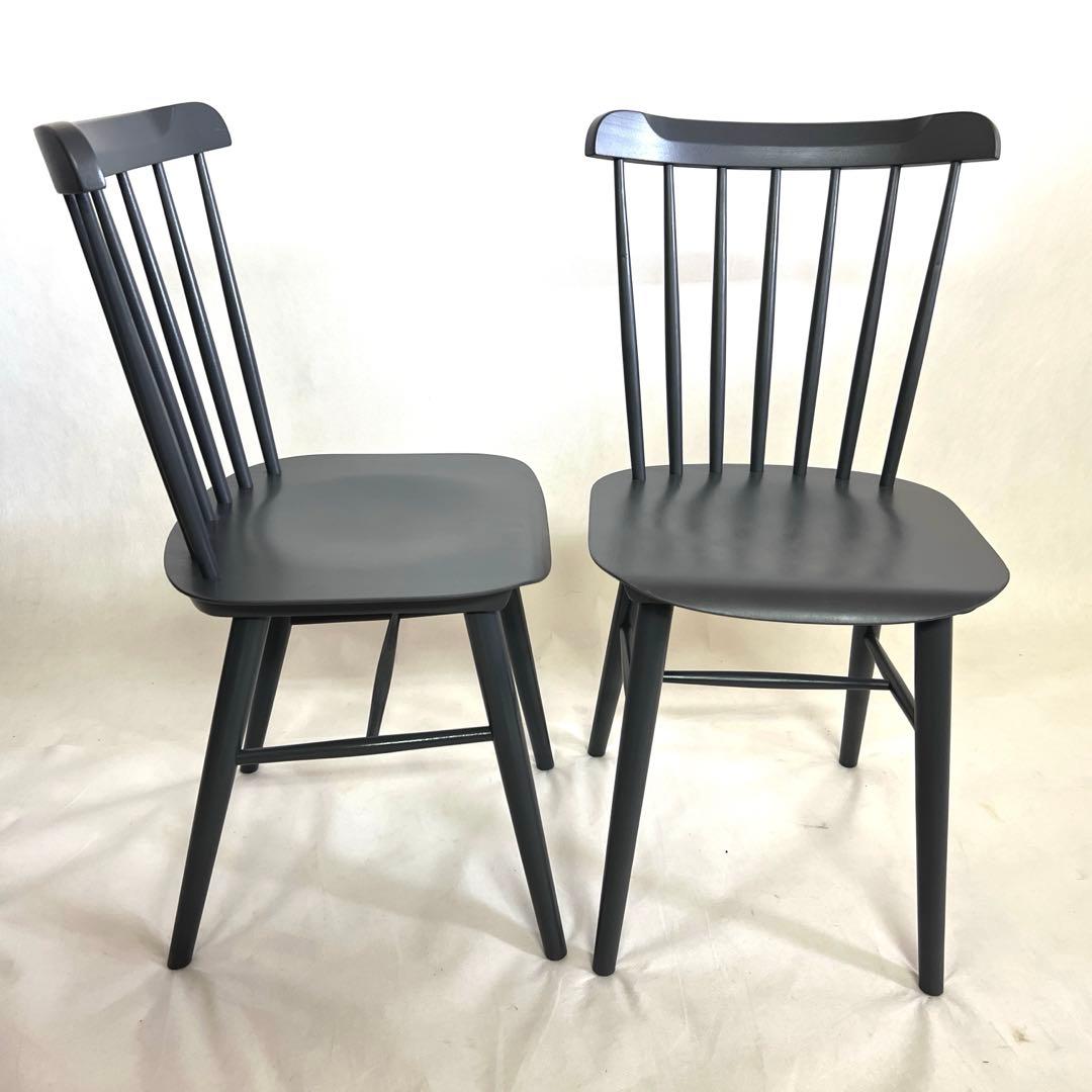TON・アイロニカチェア・ダークグレー 2脚セット・チェコ・濃いグレー
