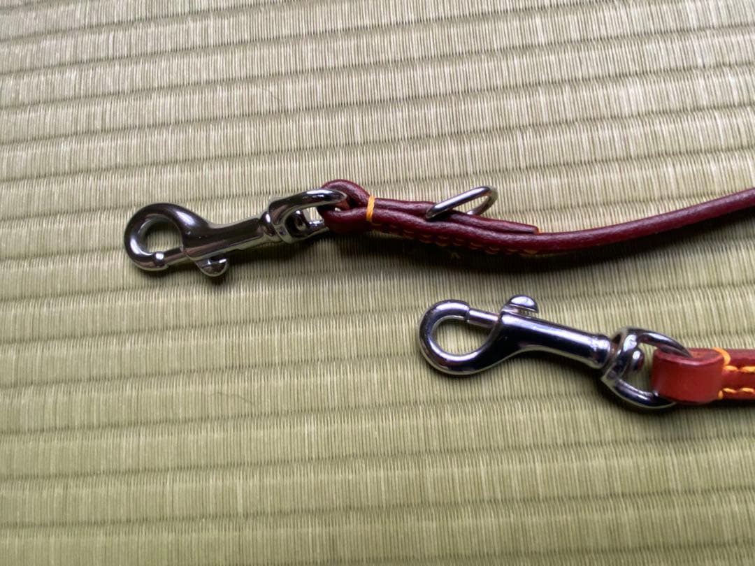 革の犬用リードと軍手はおまけに！