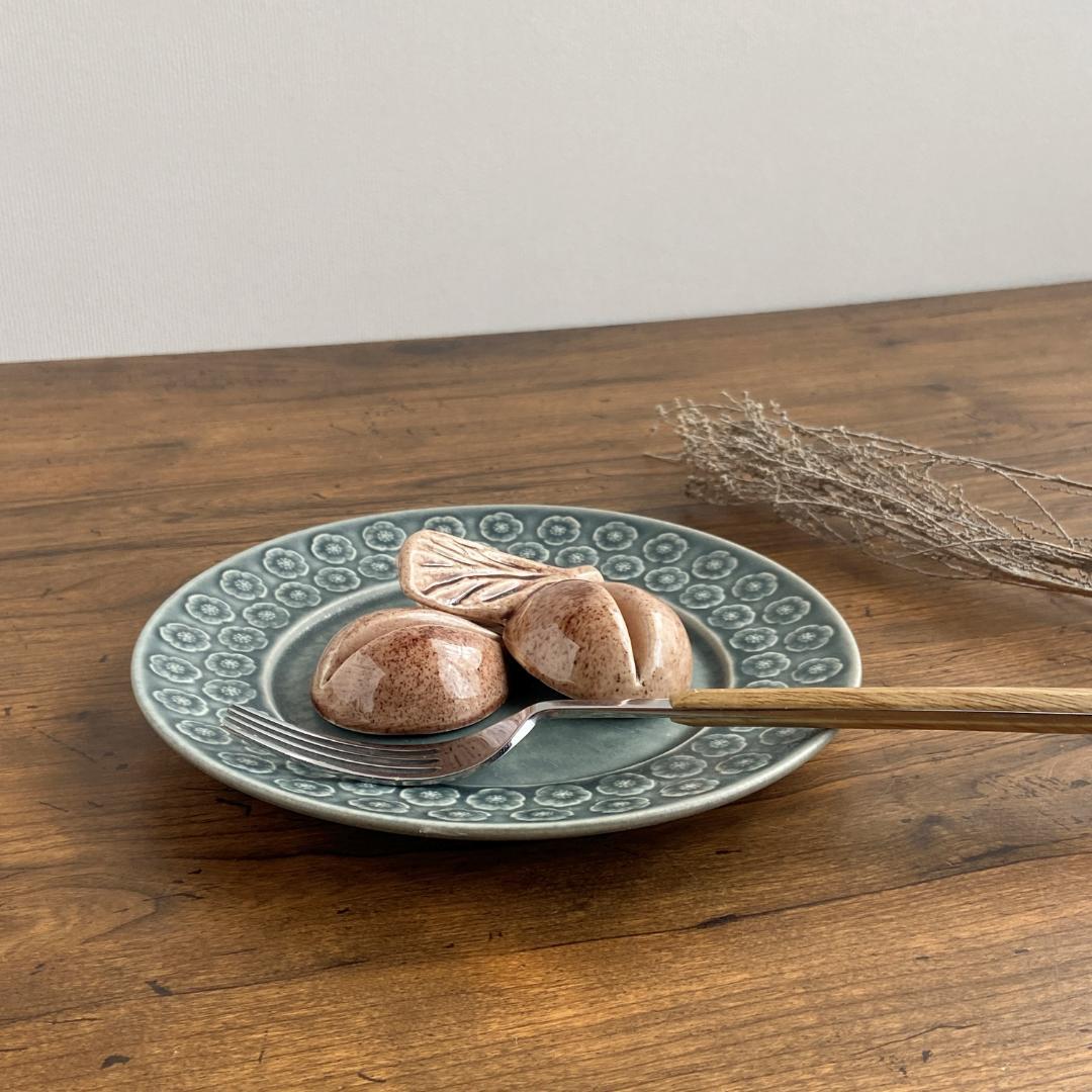 希少 クイストゴー AZUR アズール デザート サラダ 丸型 プレート 1客A