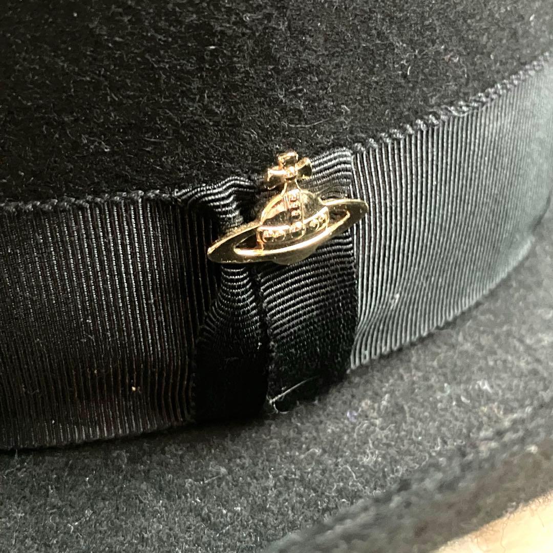 【希少✨】Vivienne Westwood ハット 黒 初期赤タグ 男女共用