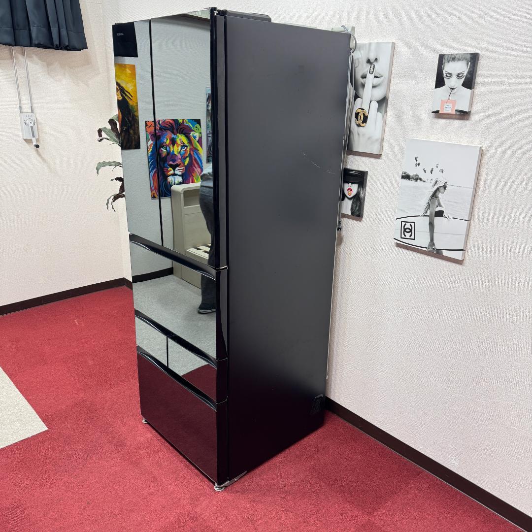 東京23区送料無料　超美品東芝2019年製6ドア冷蔵庫508L　洗浄/除菌済み