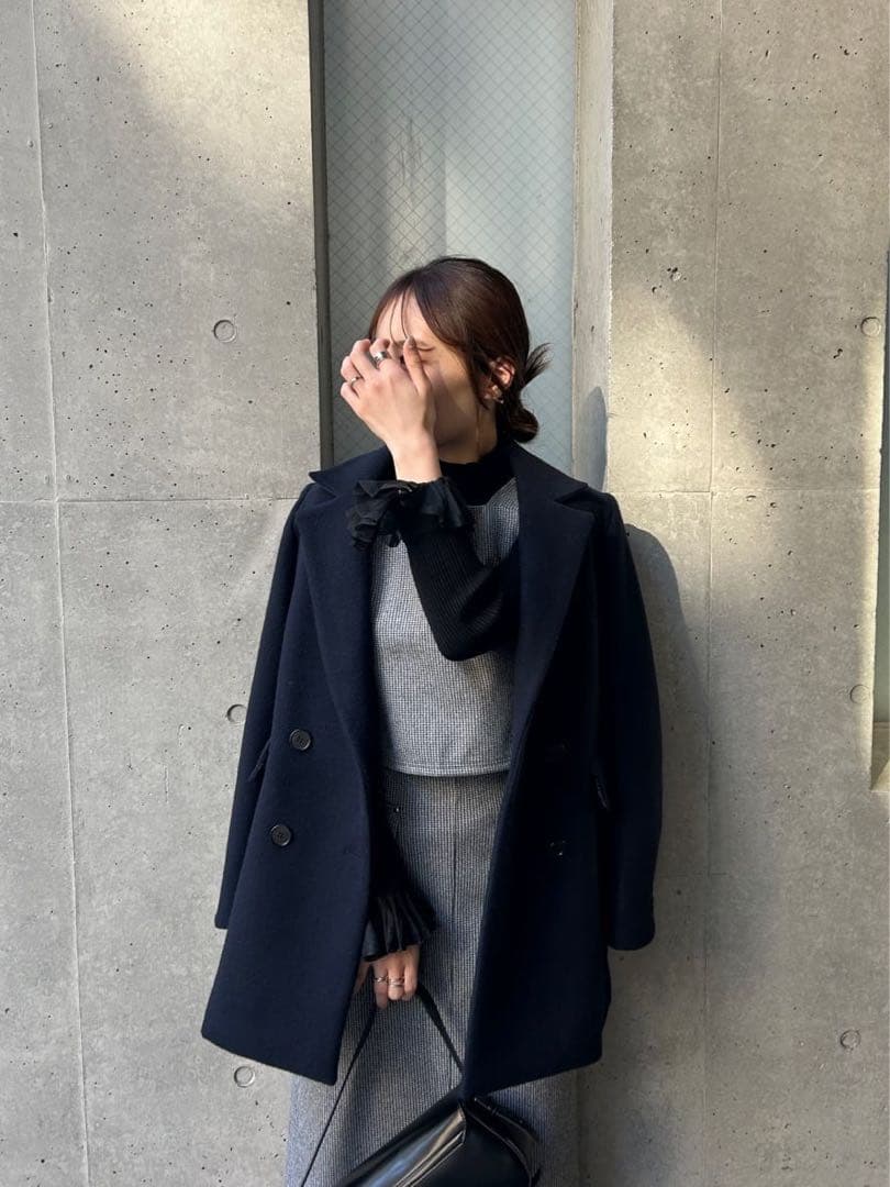 ルーニィ新品⭐️25年新作ジャコットウールジャケットコートsuper110‘s