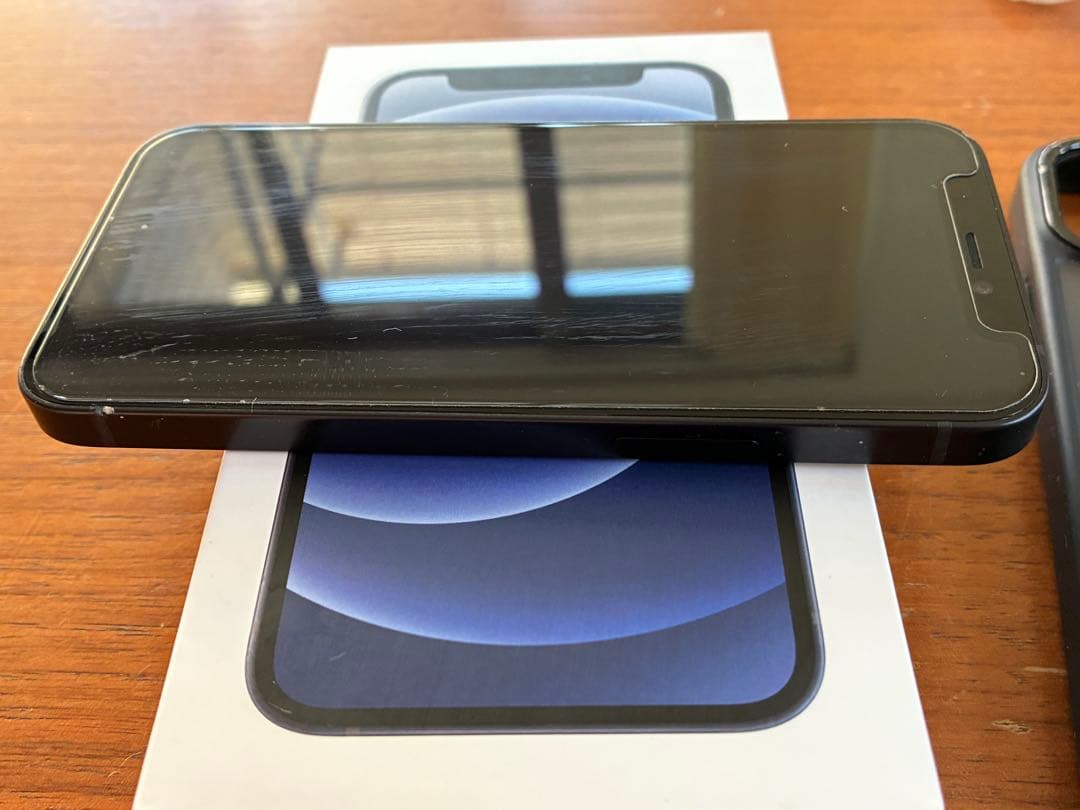 iphone 12mini 128GB 黒　ケース　保護フィルム付