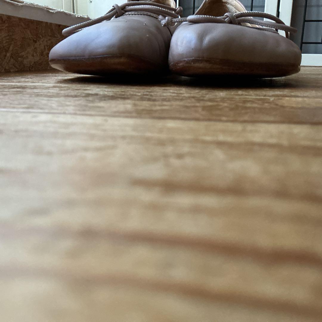 MM6 25cmリボンローヒールバレーシューズ