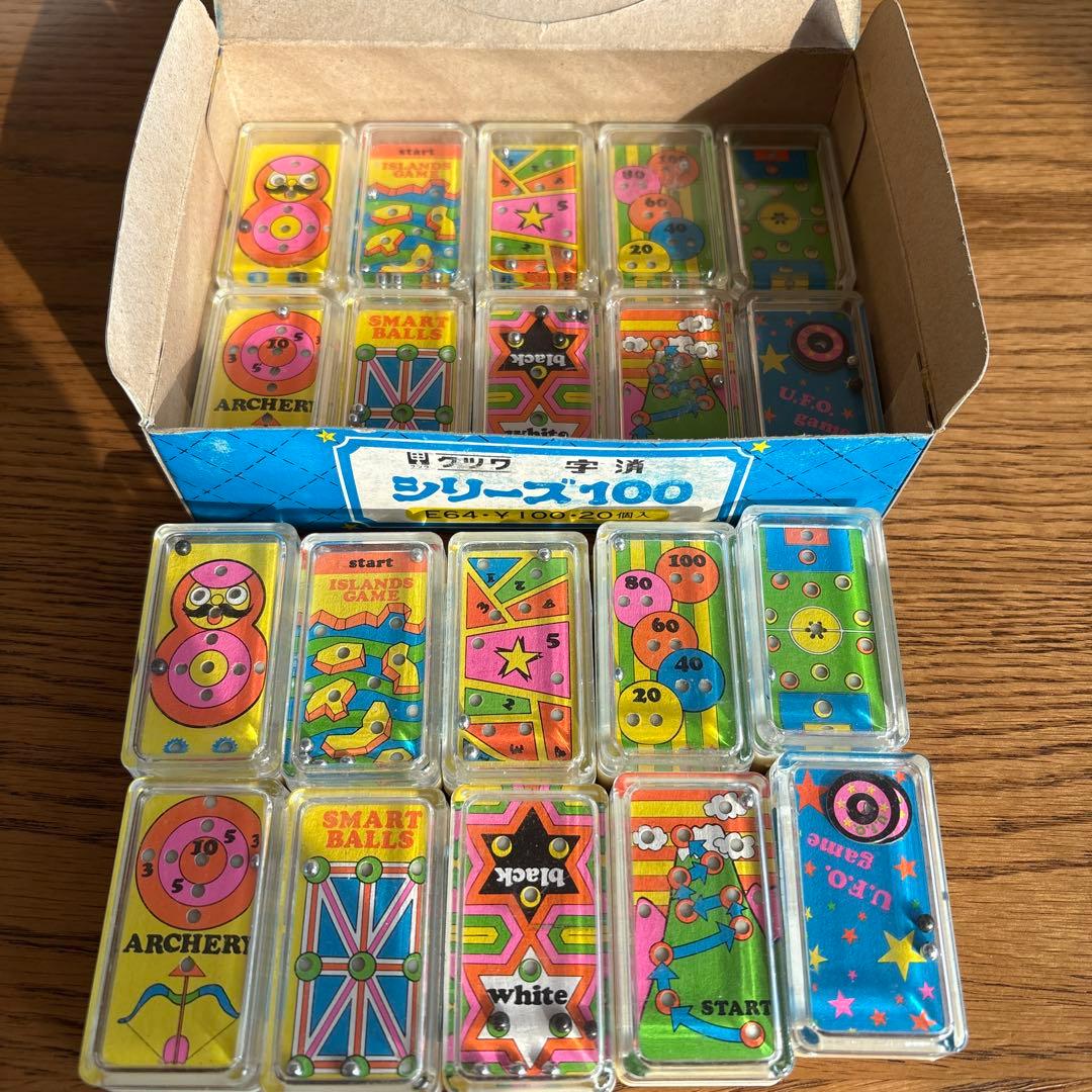 昭和レトロ　ピンボール風　消しゴム　箱入り！20個入り