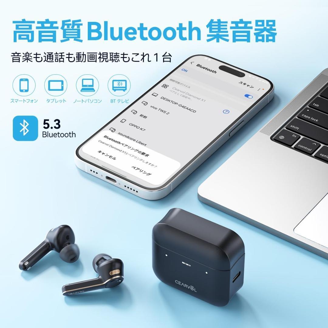集音器 Bluetooth5.3 ワイヤレスイヤホン型 高齢者向