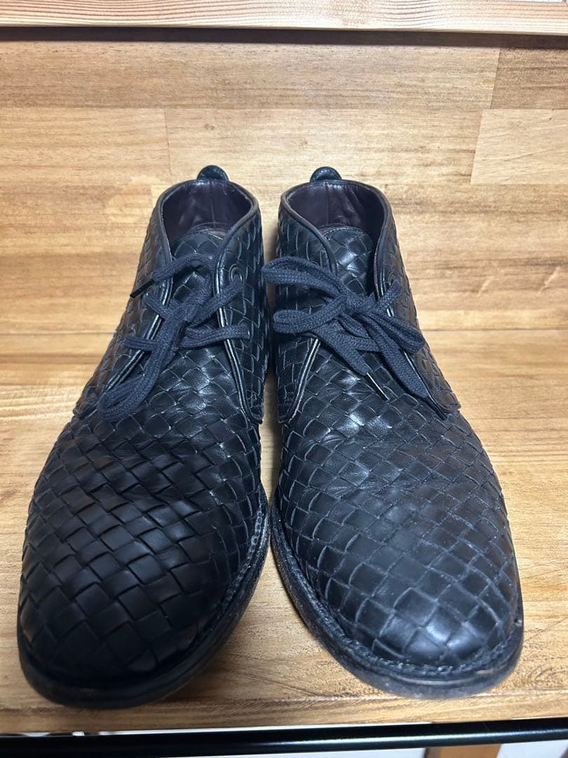 bottega veneta vintageイントレチャート革靴