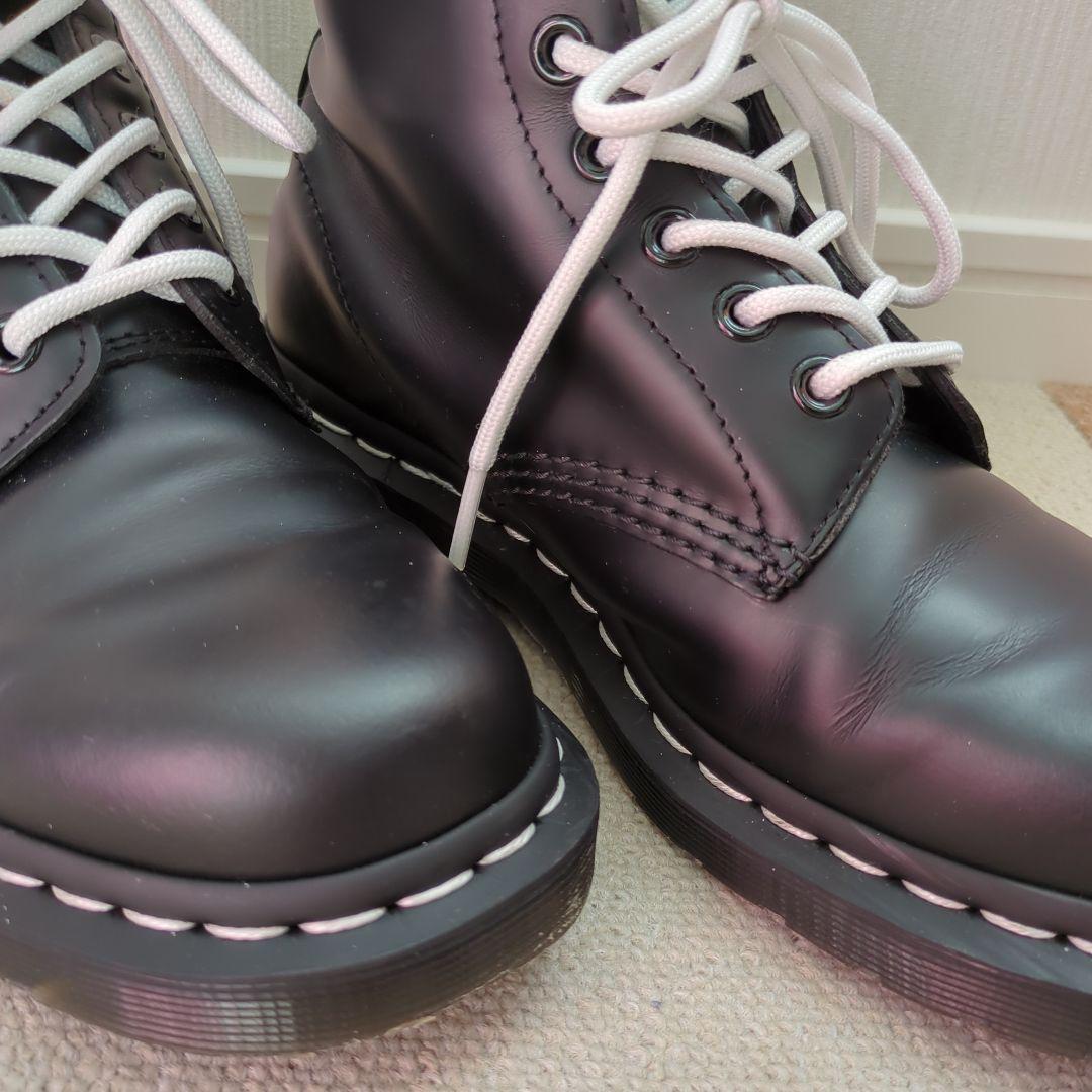 【美品】Dr.Martens 8ホール　UK5　24cm ホワイトステッチ