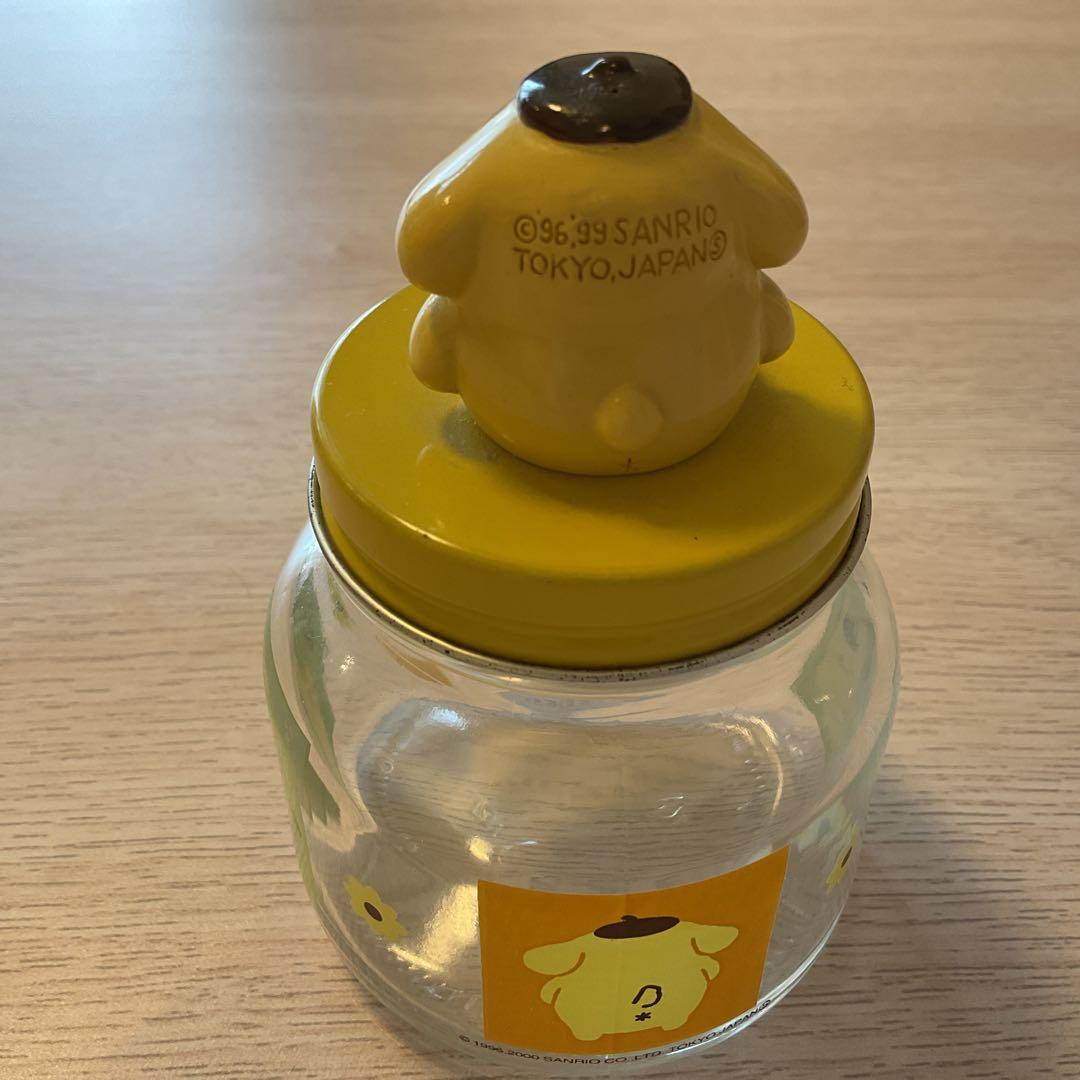 ポムポムプリン　マスコット瓶　小物入れ