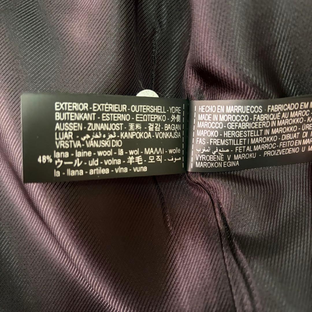 【新品】ZARAショートコート スカーフ ウール 2way レディース L完売品