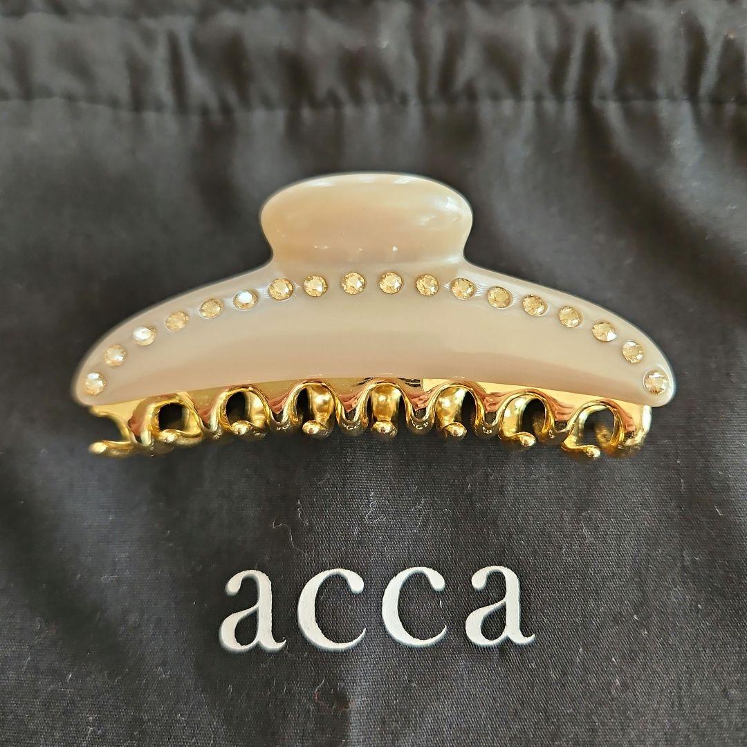 acca 美品✨ヘアクリップ&難ありヘアゴム2個セット