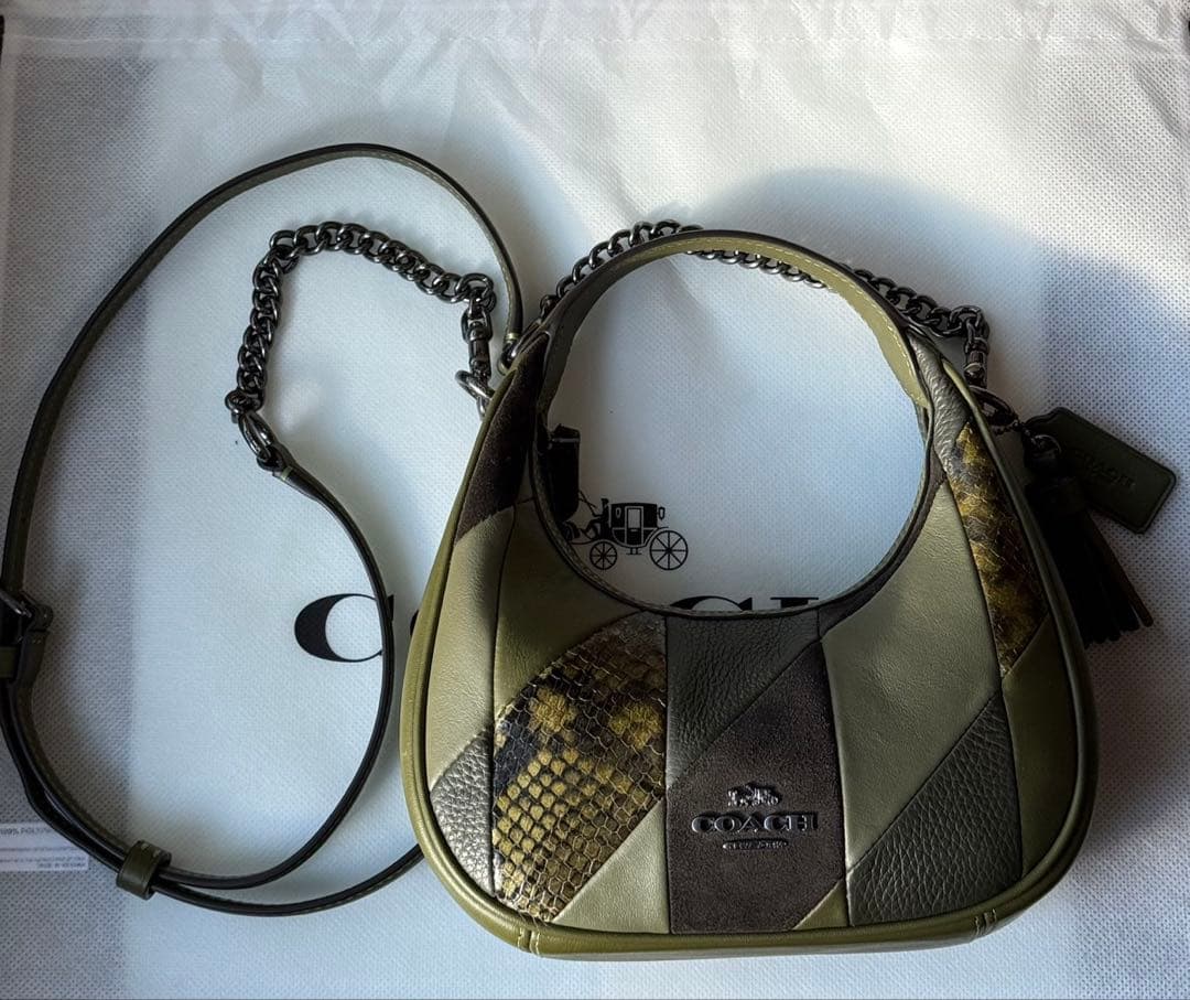 新品☆COACH カルメンミニ袋付コーチ•coachtopia 正規品