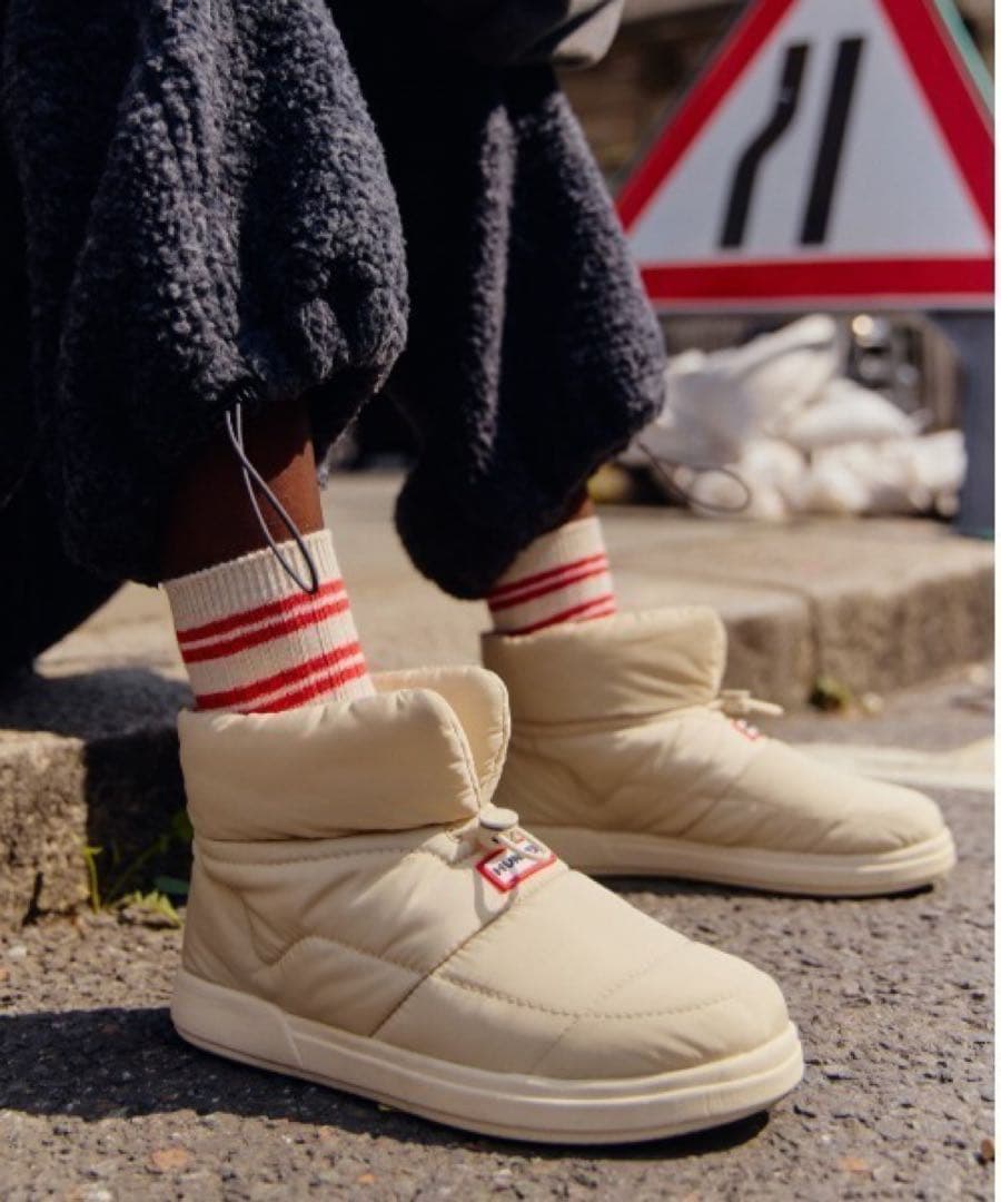 HUNTER レディース イン/アウト パファー ブーティ　UK6