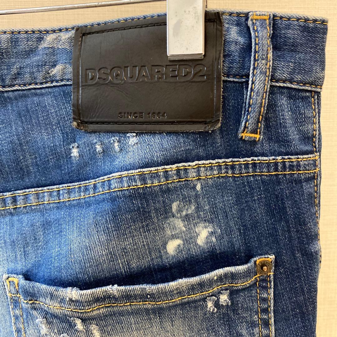 DSQUARED2 スケータージーン　　　ダメージリペア　ペイント加工