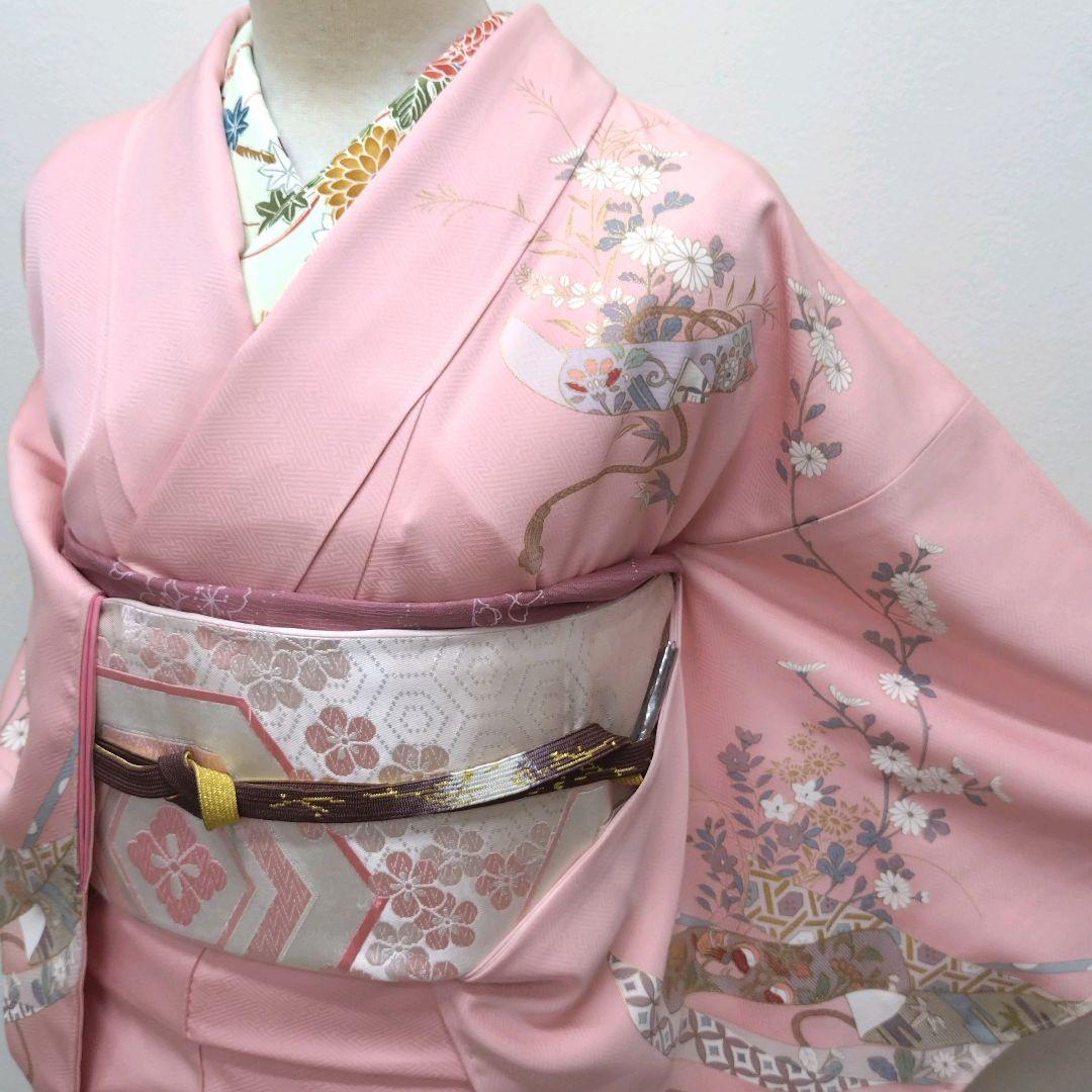 734　半額セール　正絹　高島屋誂え　未使用品　友禅　訪問着　4点フルセット