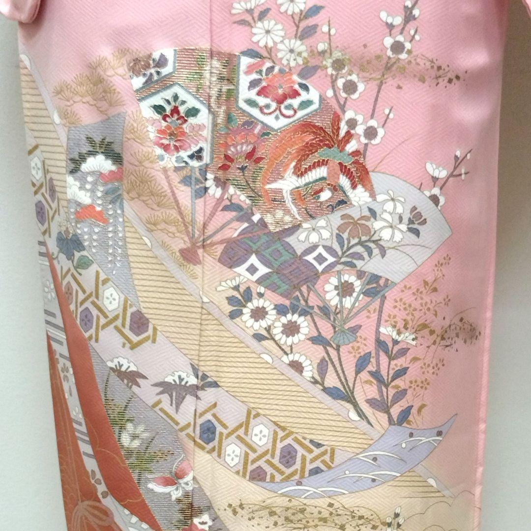 734　半額セール　正絹　高島屋誂え　未使用品　友禅　訪問着　4点フルセット