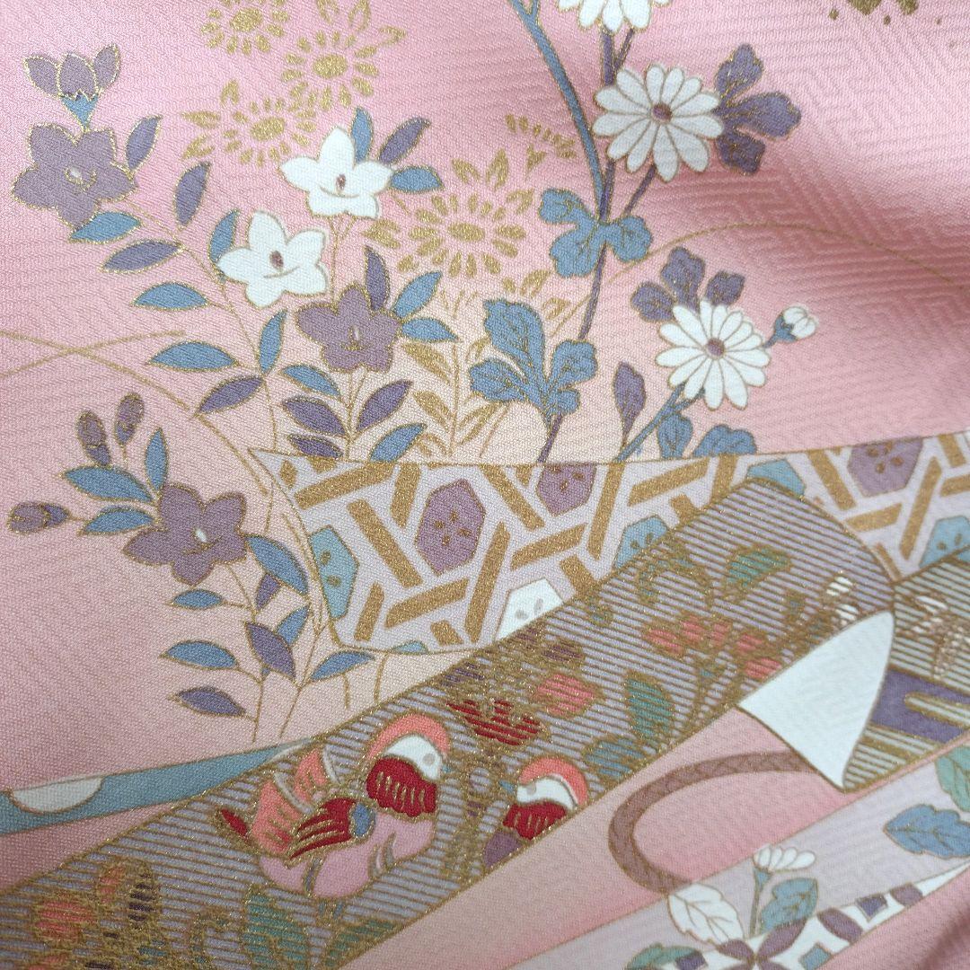 734　半額セール　正絹　高島屋誂え　未使用品　友禅　訪問着　4点フルセット