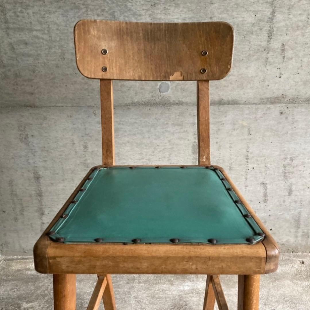 オールドマルニ チェア 椅子 背もたれ 木製 家具 レトロ ヴィンテージ
