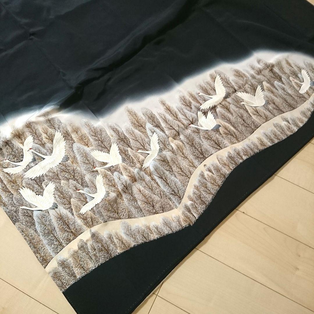 1574★正絹 黒留袖 着物 5枚セット おまとめ リメイク素材