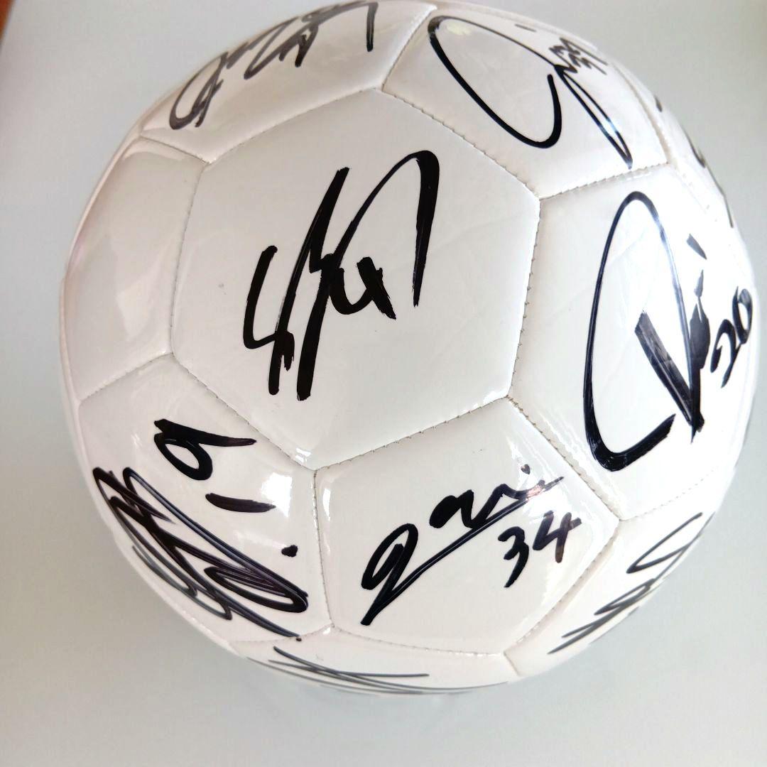 松本山雅 2025年複数選手直筆サイン入りボール 5号球