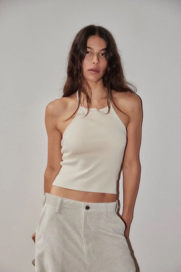 トップス THE SHISHIKUI HALTER IVORY