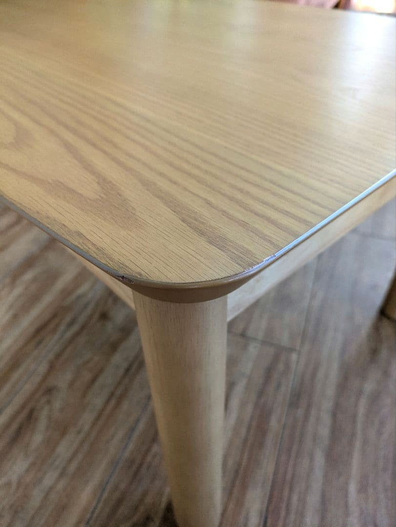 美品　ISSEIKI こたつテーブル 高さ調節　幅90cm　一生紀