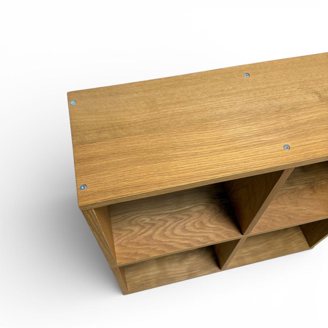 無印良品 MUJI スタッキングシェルフ 2段2列 オーク材 北欧 ナチュラル