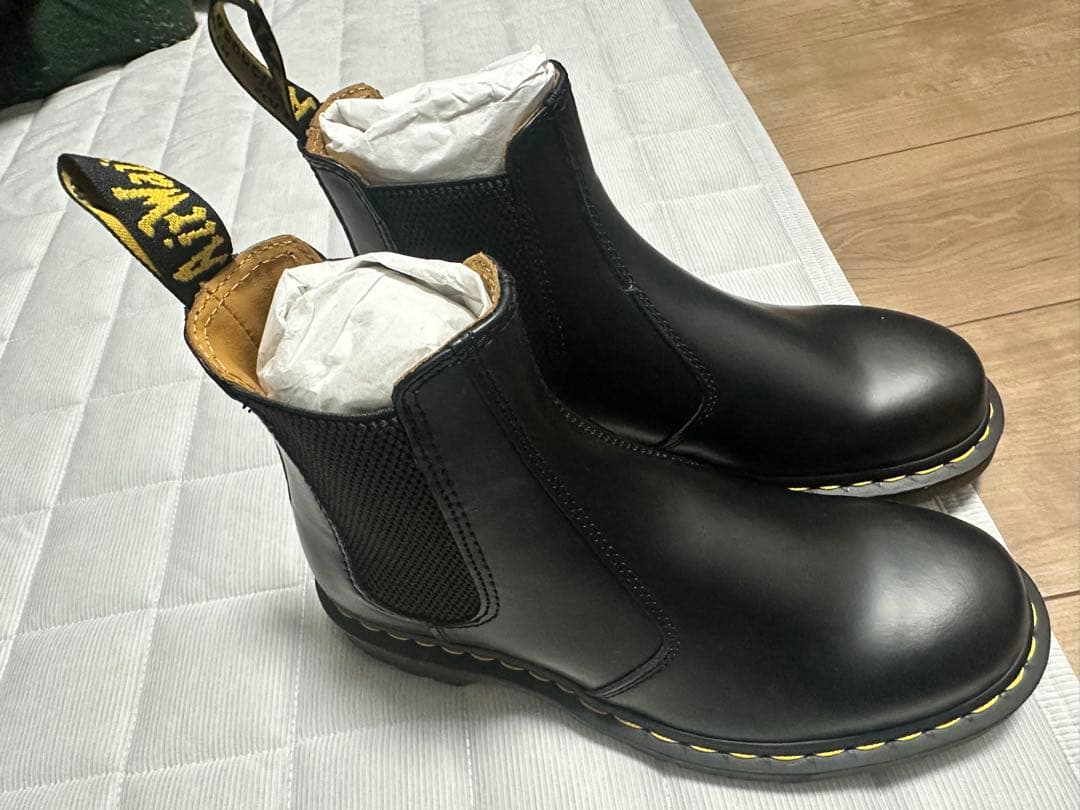 【新品】Dr. Martens 2976ブラック チェルシーブーツ　25cm