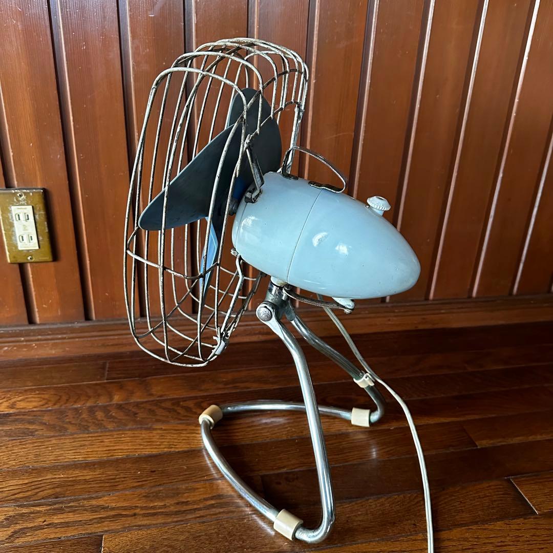 昭和レトロ　扇風機　富士電機　サイレントファン　角形　四角　希少　稼働します