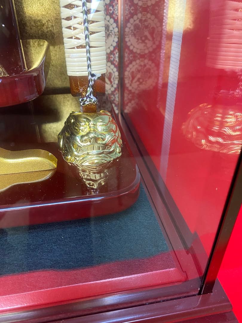 東京久月　家紋と名入付破魔弓・吉祥シリーズ・間口約３８×奥行約３０×高さ約７９㎝