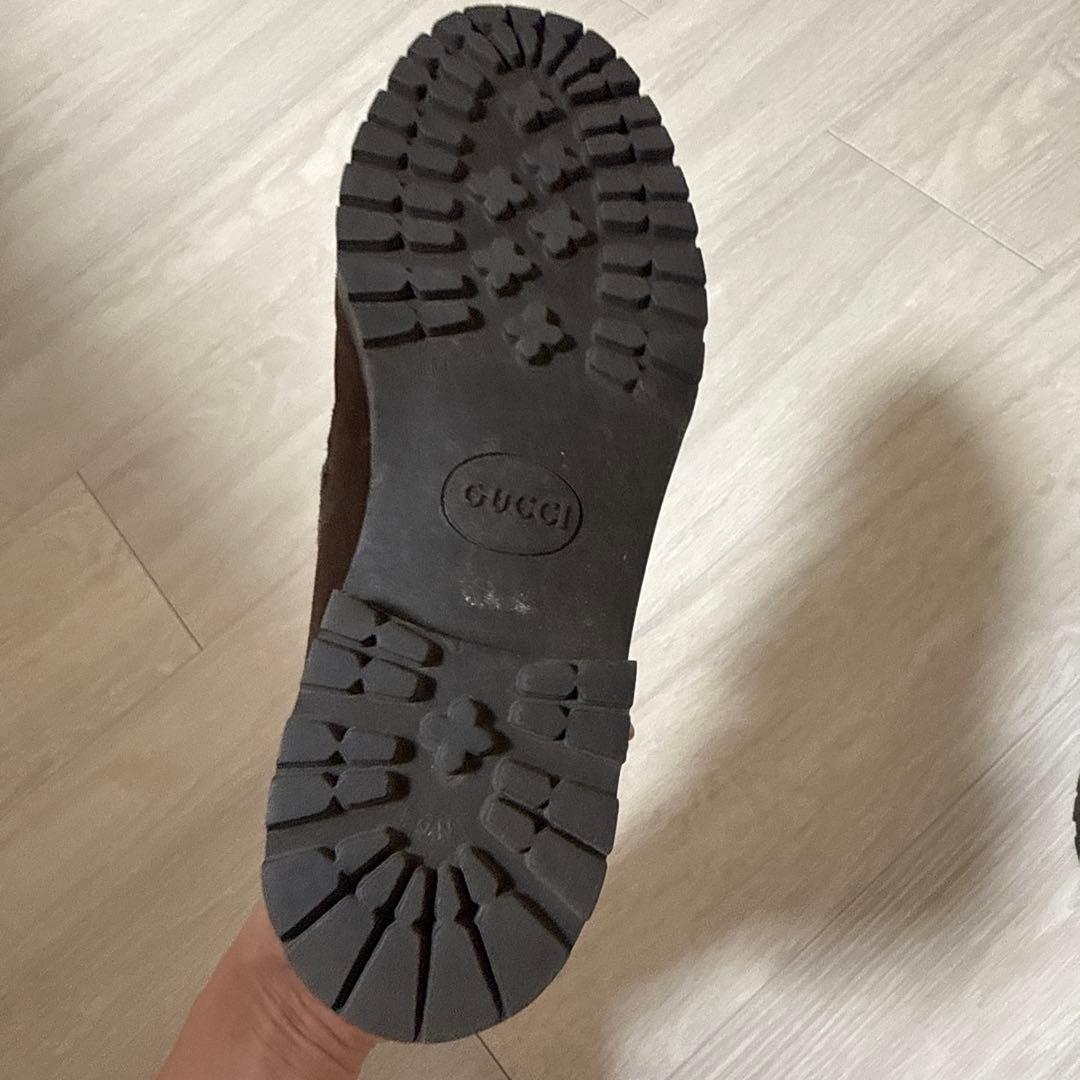 GUCCI ブラウン ローファー ゴールド金具