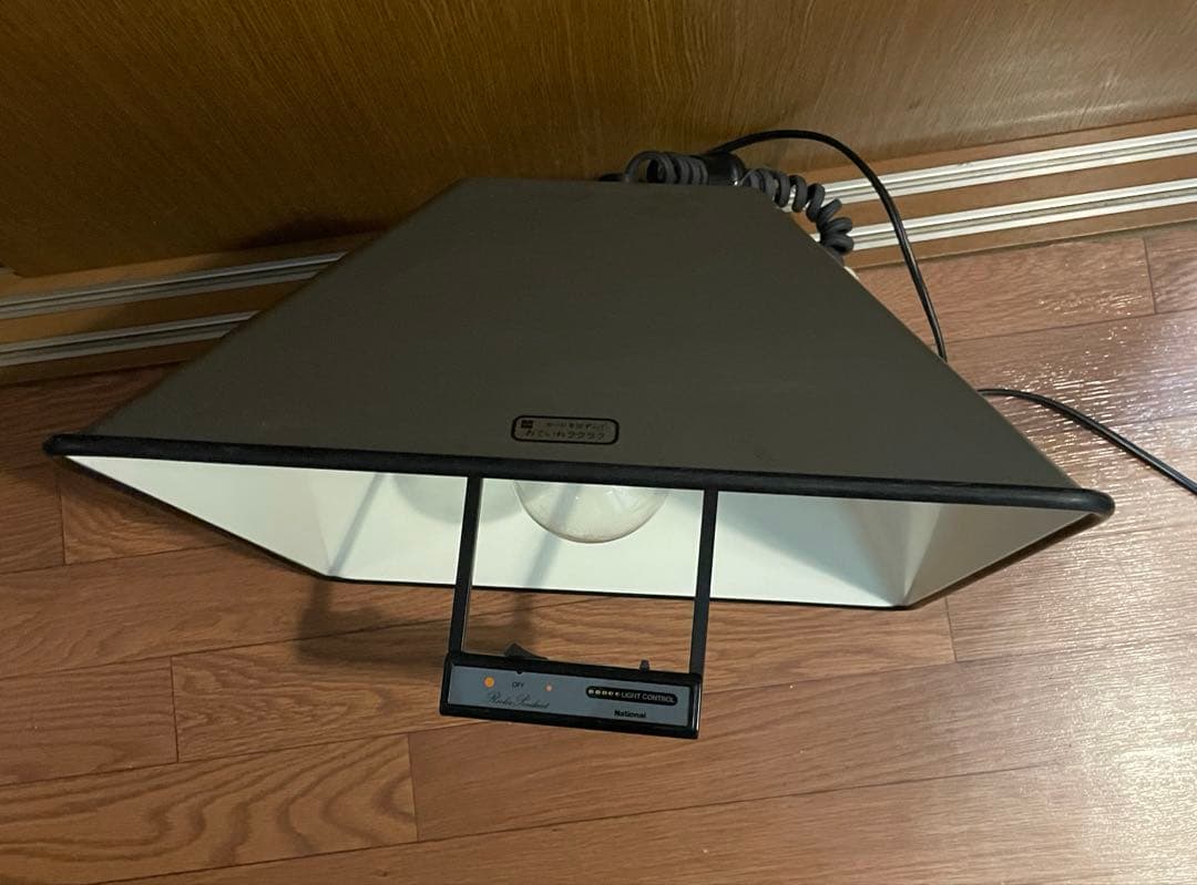 昭和レトロ ナショナル スクエア型 シェードランプ ペンダントライト 天井照明