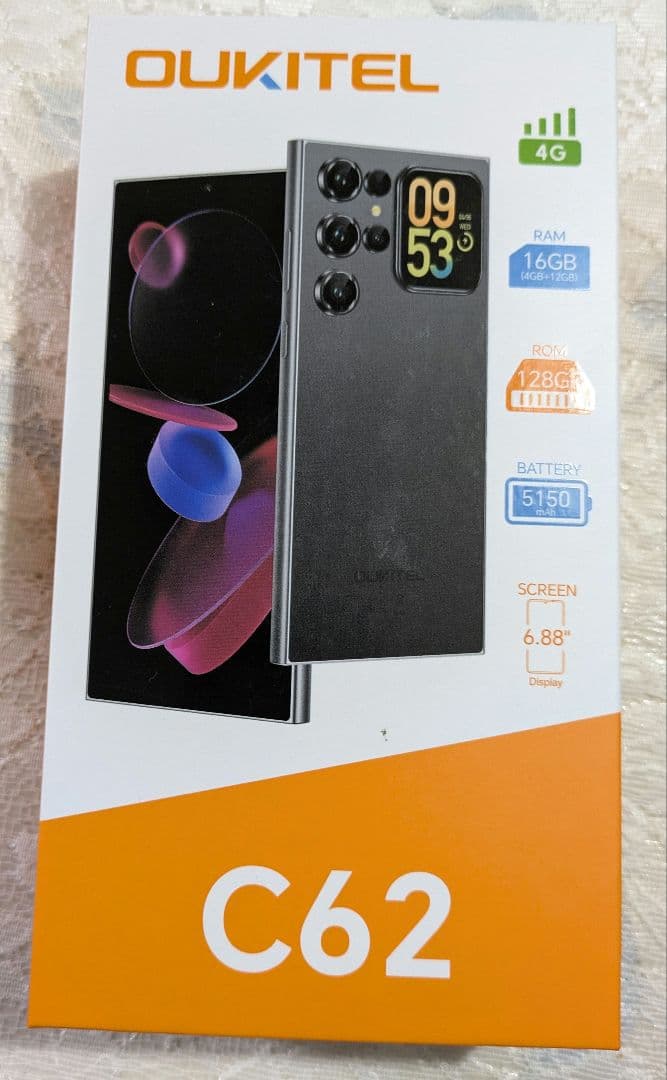 【ほぼ未使用】OUKITEL C62 　ブルー