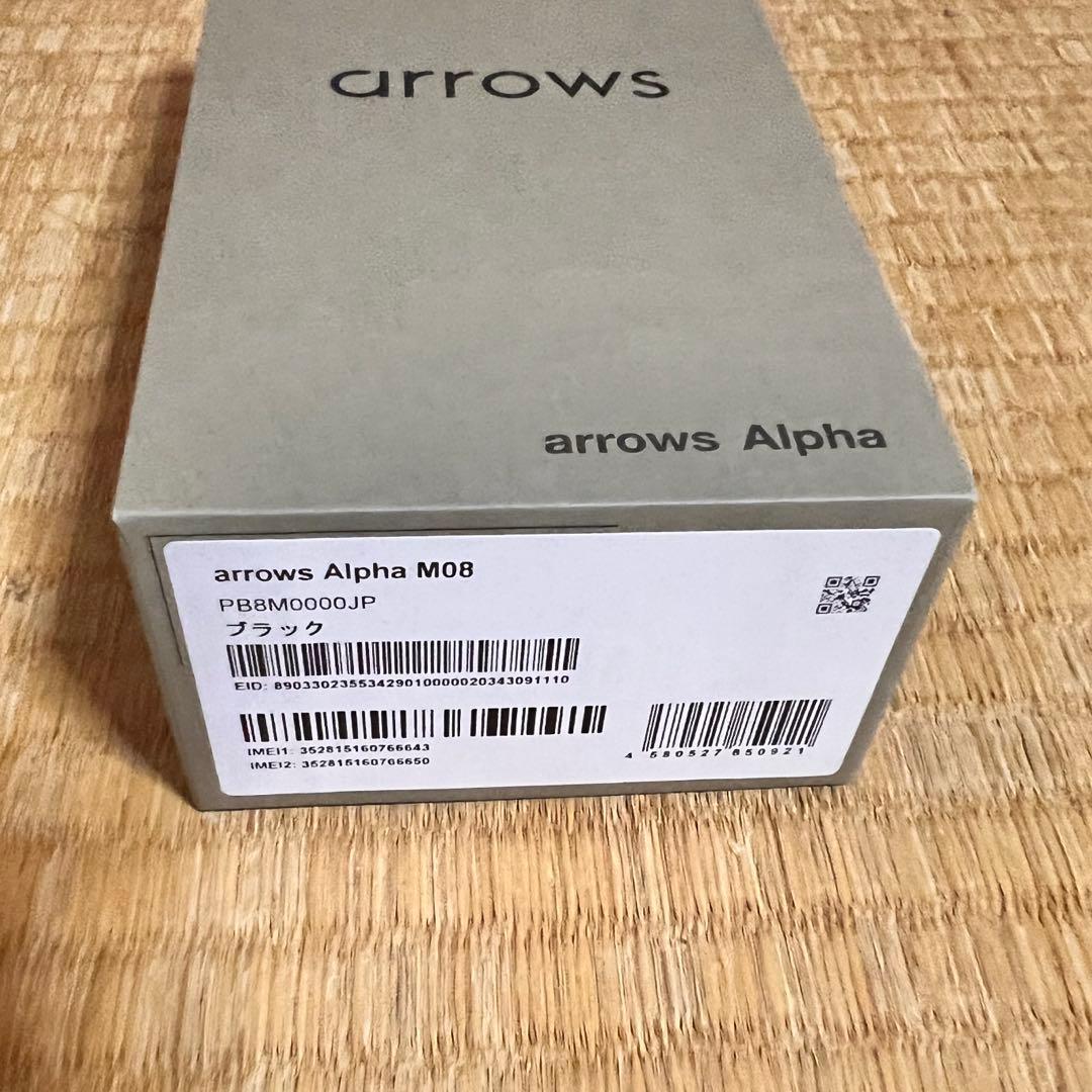 arrows alpha M08 ブラック SIMフリー 未開封品
