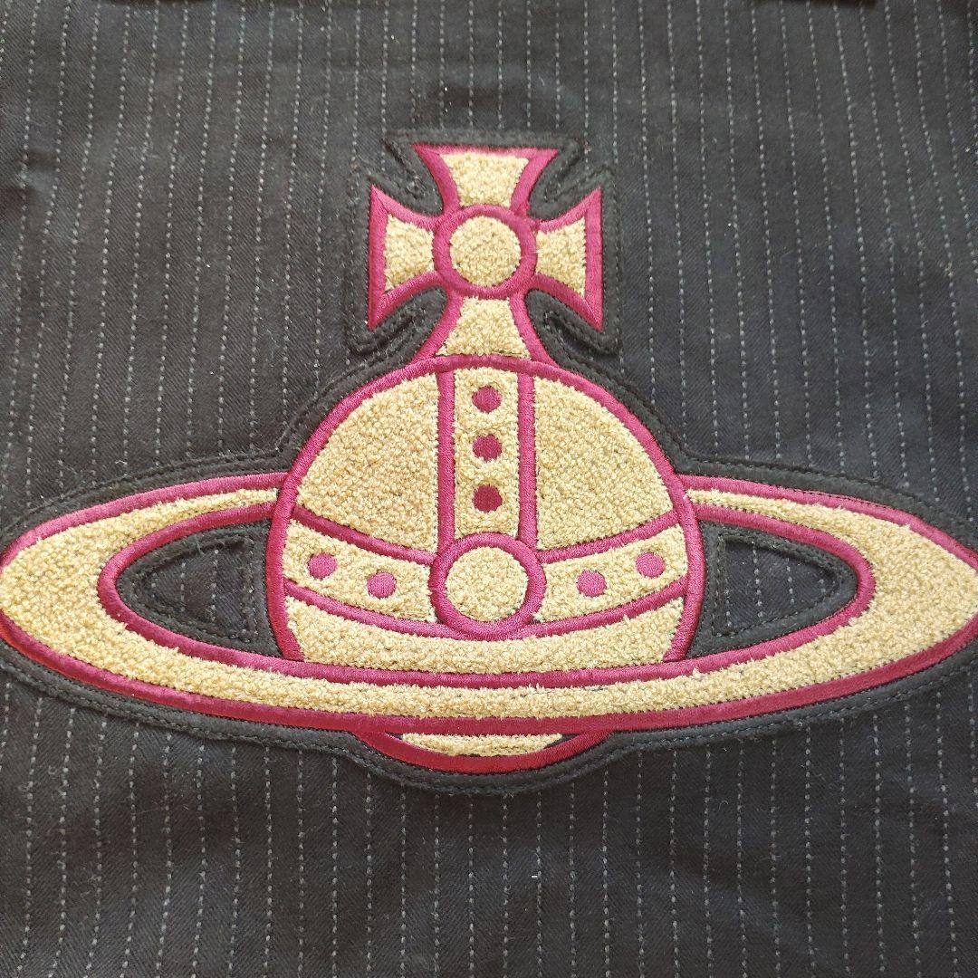 Vivienne Westwood　立体刺繍オーブトートバッグA4収納・肩掛け可