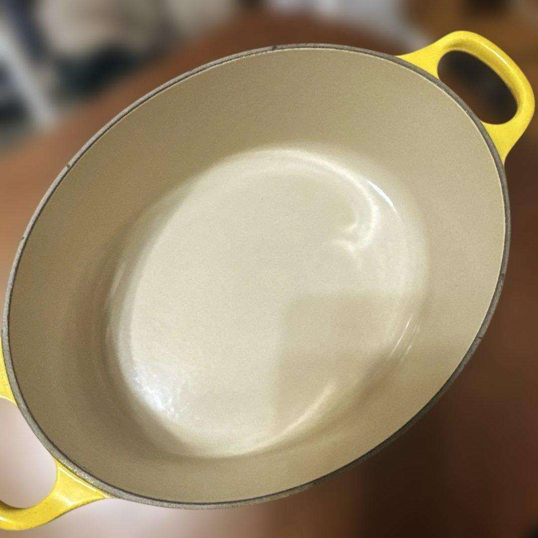 ルクルーゼ ココットオーバル 25cm ディジョンイエロー