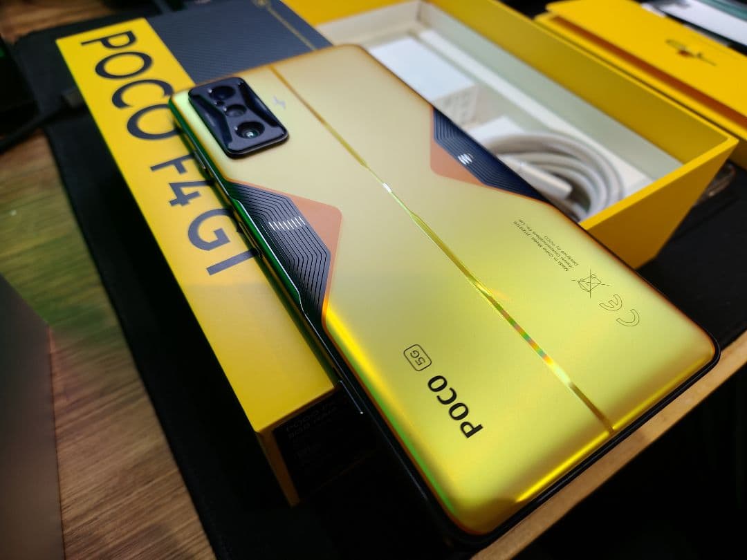 POCO F4 GT イエロー 本体 元箱付き(8GB/128GB)日本国内版