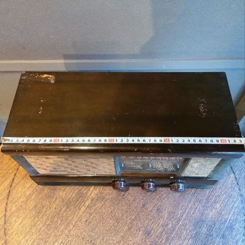 ジャンク品　National Super-Het ラジオ　ヴィンテージ　真空管