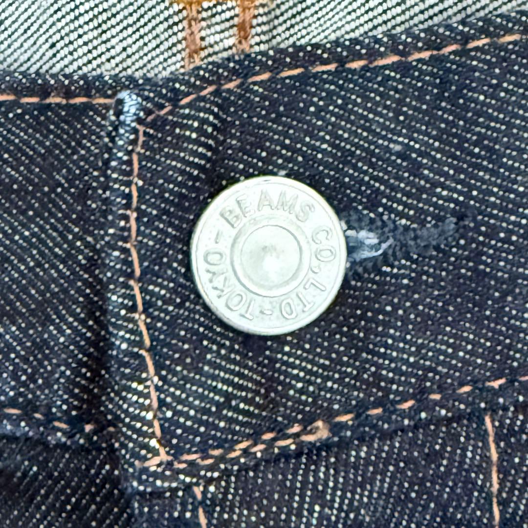 BEAMS ベーシック ストレッチ デニムパンツ XL インディゴ 試着のみ