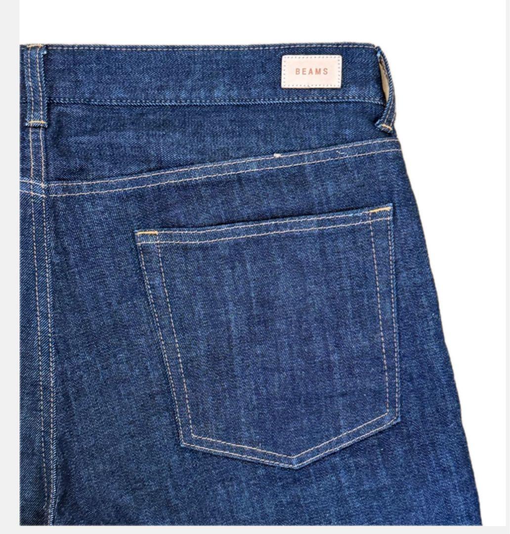 BEAMS ベーシック ストレッチ デニムパンツ XL インディゴ 試着のみ