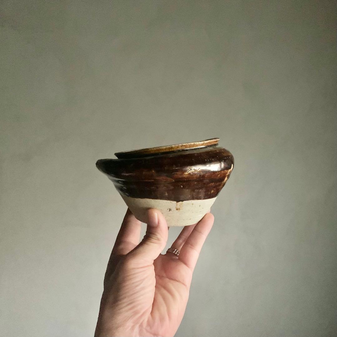 美濃 破れ壺 ひしゃげ壺 古美術 古道具 アンティーク