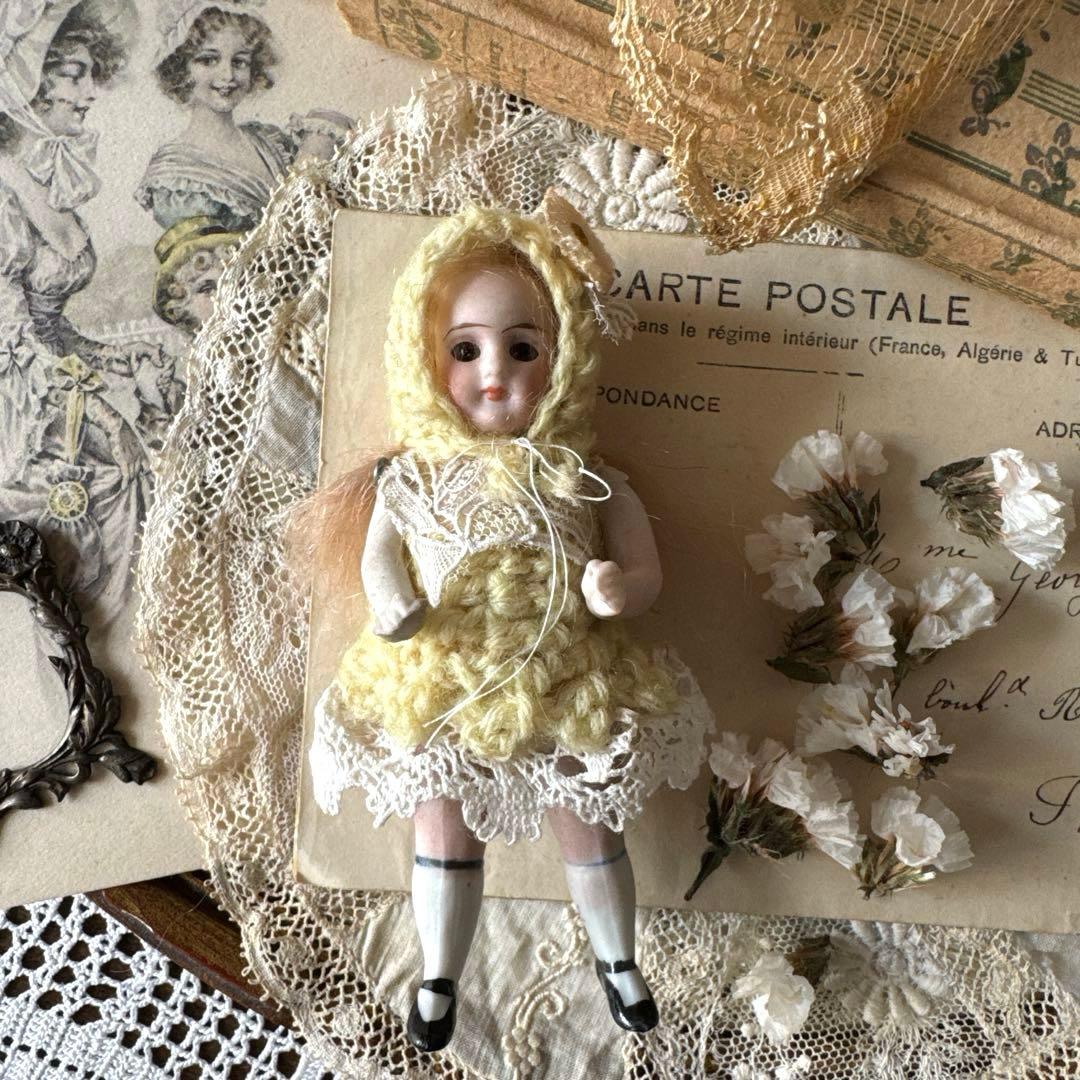 ドイツアンティークミニョネット　オールビスクドール　アンティークドール