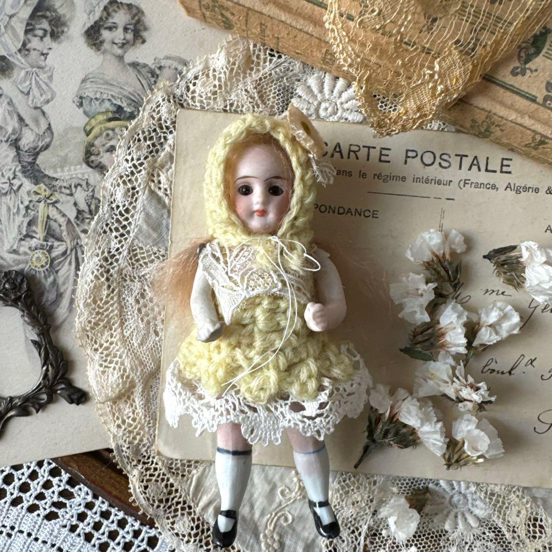 ドイツアンティークミニョネット　オールビスクドール　アンティークドール