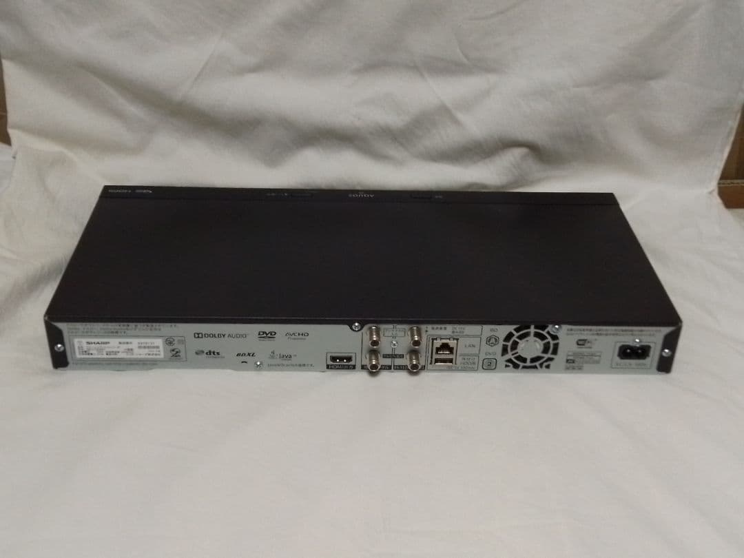 即発送!使用頻度少の完動美品！アクオス2B-C10DW1ブルーレイレコーダー