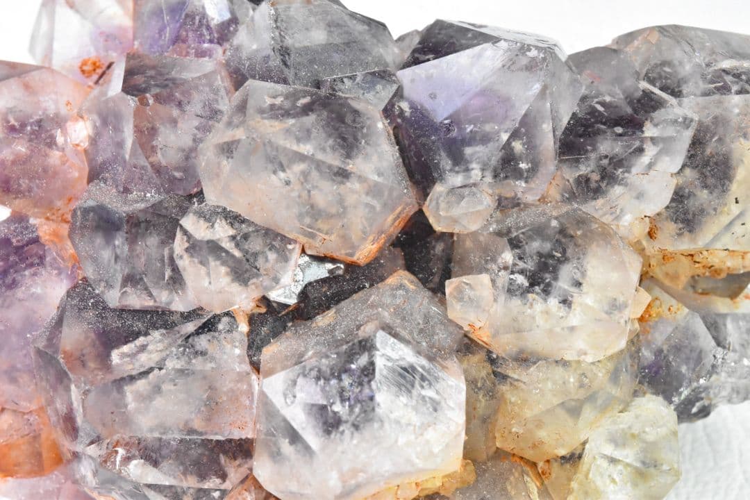 ザンビア産 ホワイトキャップアメジストクラスター