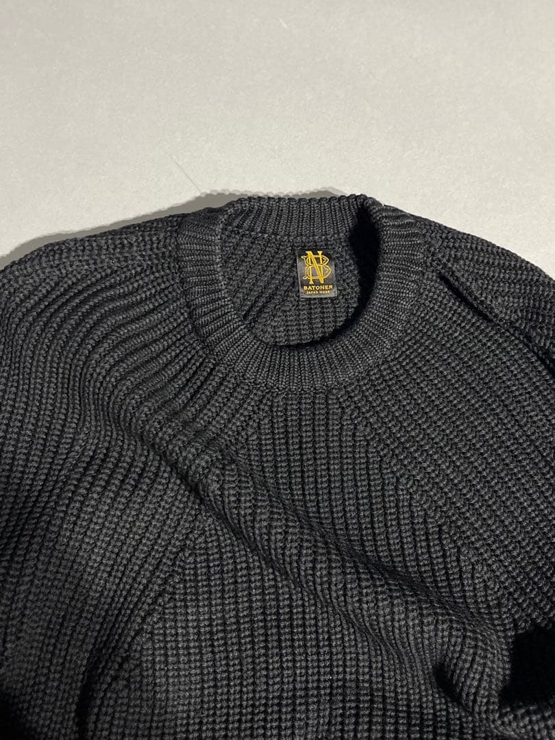 BATONER SIGNATURE CREW NECK サイズ3 ブラック