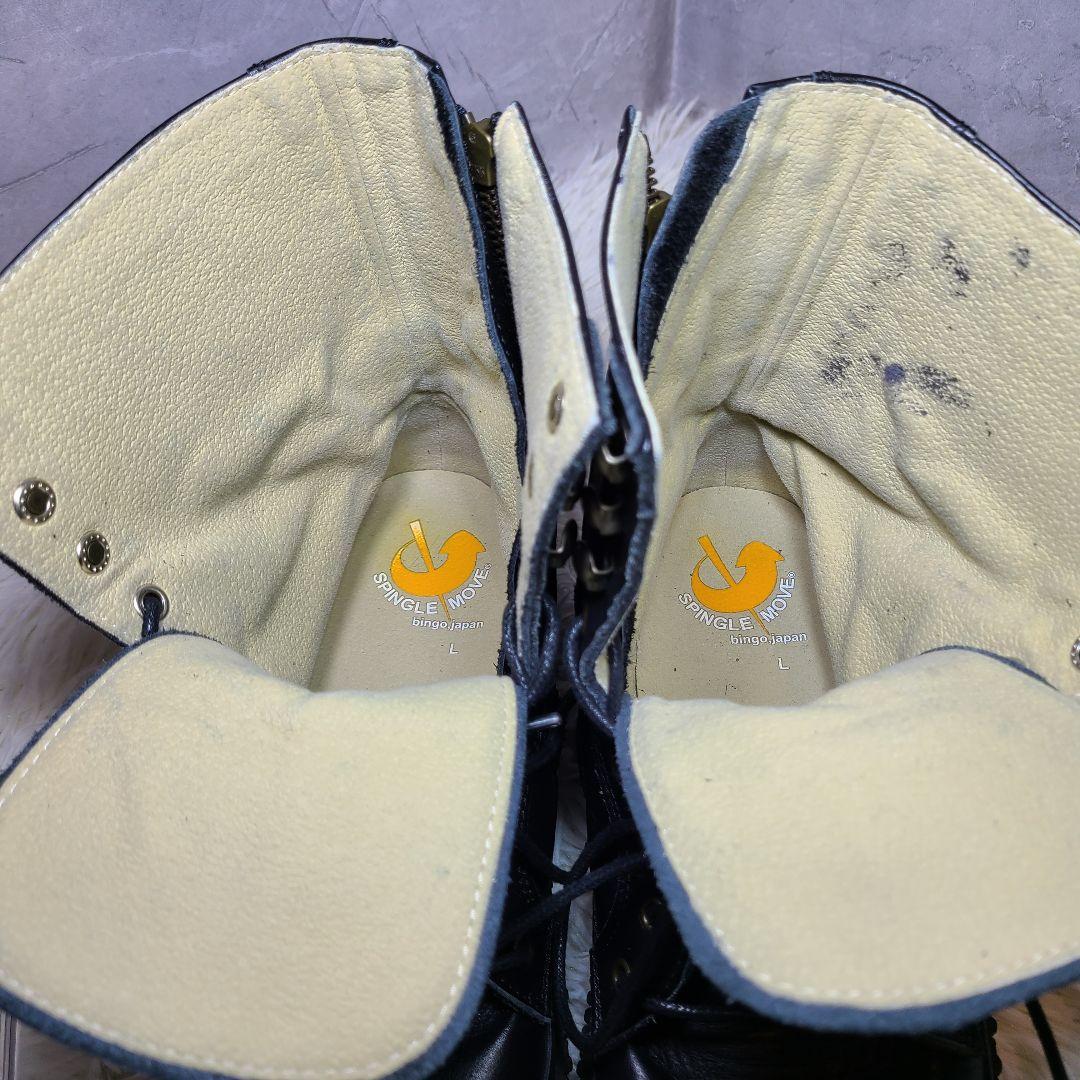 L【SPINGLE MOVE】レースアップブーツ　サイドジップ　SPM-419