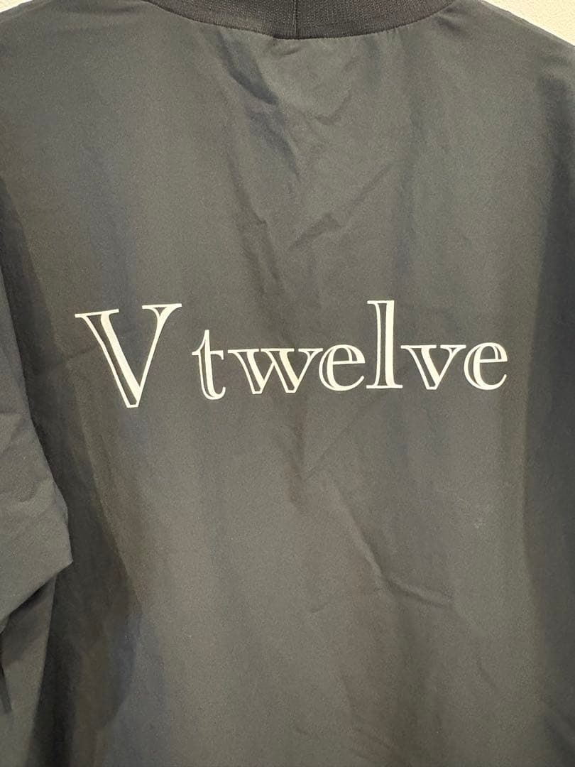 【美品】V12 ゴルフ 2025 メンズ モックネック 半袖シャツ Lサイズ