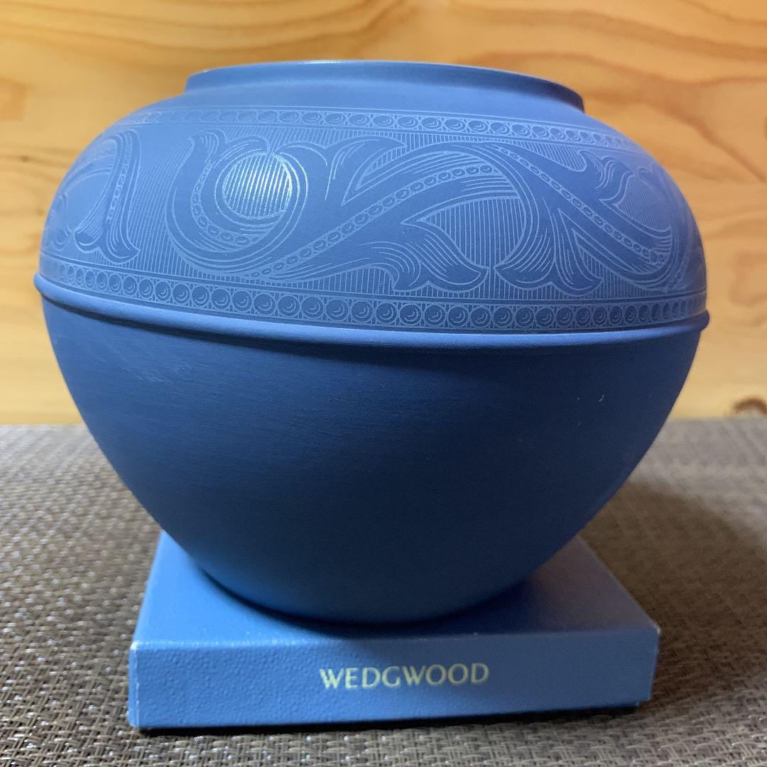 限定品　ウェッジウッド ジャスパー　ローズボール　フラワーベース　花瓶　箱付き